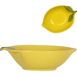 Clayre & Eef Kom Citroen 225 ml Geel Keramiek