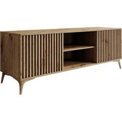 Meubella - TV-Meubel Evy - Eiken - 150 cm - Staand