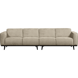 STATEMENT 4-ZITS BANK 280 CM STRUCTURE VELVET WHEATFIELD