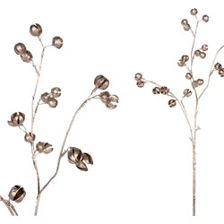 PTMD Twig Plant Katoen Kunsttak - 46 x 8 x 82 cm - Goud