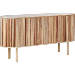 Beliani MANARA - Sideboard-Lichte houtkleur-Paulowniahout