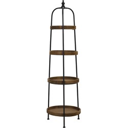 Light & Living - Etagere KARSON - Ø48x167cm - Bruin