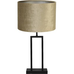 Tafellamp Shiva/Gemstone - Zwart/Brons - Ø30x62cm