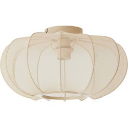 Light & Living - plafonniere - Plumalia - beige - textiel - plafonnière - E27 - 9208227