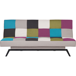LEEDS  - Slaapbank 3-zits - Turquoise - Polyester