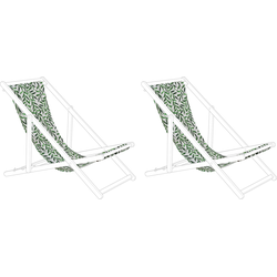 Beliani ANZIO/AVELLINO - Stoffen hoes voor stoel-Groen-Polyester