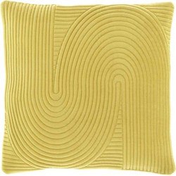 Unique Living - Kussen Alette 45x45cm Soft Yellow