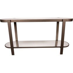 PTMD Yozan Console Table Mirror Metal Legs