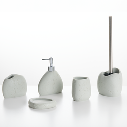 COATA - Badkameraccessoireset - Lichtgrijs - Polyresin