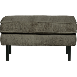 BePureHome Hocker Op Poten Rodeo - Structure Velvet - Frost - 45x84x54