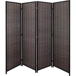 LW Collection OUTLET LW Collection Kamerscherm 4 panelen Bamboe 170x160cm