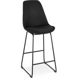 RIGO halfhoge snackkruk 48x55x109 cm Zwart