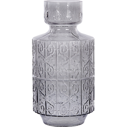 DIKELLA - Decoratieve vaas - Grijs - Glas