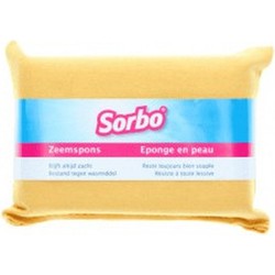 Sorbo ramen/huishoud zeemspons - 11 x 7 x 3 cm - Schoonmaak zemen - Zeem