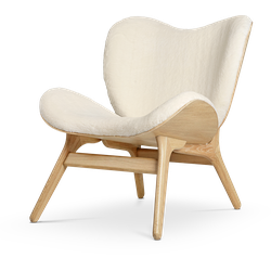 A Conversation Piece naturel houten fauteuil Teddy White