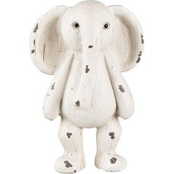 Clayre & Eef Beeld Olifant Beige Bruin Polyresin