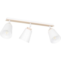 scandinavische plafondlamp Gallo Wit 3-lichts