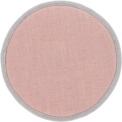Kave Home - Prisca rond kussenstoel roze Ø 35 cm