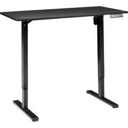 Beliani TAVARES - Verstelbaar bureau-Zwart-Vezelplaat