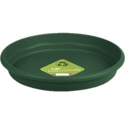 Hega Hogar Opvangbord - groen - kunststof - D26 cm - Plantenpotten