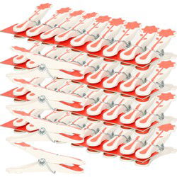 Concorde wasknijpers - 80x - rood - kunststof - 8 cm - Knijpers