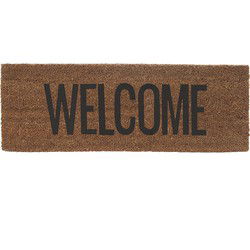 Present Time - Deurmat Welcome - Zwart - 75x25x1,5cm