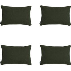 Madison -  Sierkussen Green canvas eco+ - Ca. 30x50 cm - Set van 4