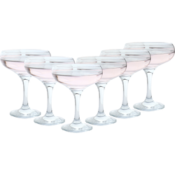 OTIX Champagnecoupe Glazen - 6 Stuks - Glas - Champagneglazen - Pornstar Martini Glazen - Cocktailglazen