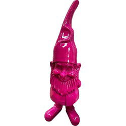 Tuinkabouter 1 Meter - Kabouter Tuin - Tuindecoratie - Cadeau - Fuchsia - 100 cm