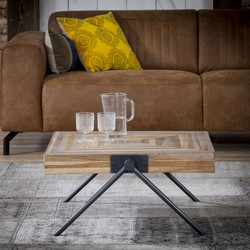 Salontafel Vierkant - Teakhout - Naturel - 70x70x33cm