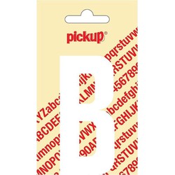 Plakletter Nobel Sticker witte letter B - Pickup