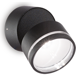 Ideal Lux - Omega round - Wandlamp - Metaal - LED - Zwart