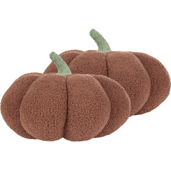 Beliani MUNCHKIN - Sierkussen-Bruin-Bouclé