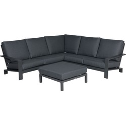 Garden Impressions Coba loungeset 4-delig - donker grijs