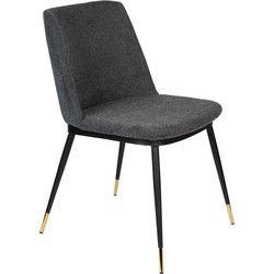 Housecraft Living Lionel Eetkamerstoelen Donkergrijs - Set van 2