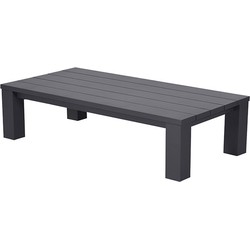 Garden Impressions Plaza lounge tuintafel 140x70xH40 cm donker grijs