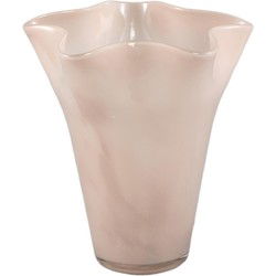 PTMD Vaas Macarena - 17x17x18 cm - Glas - Bruin