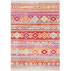 Safavieh Global Indoor Woven Area Rug, Adirondack Collection, ADR276, in Rust & Ivory, 91 X 152 cm