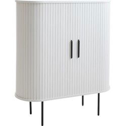 Kast Metaal  Eikenhout Wit - 100x40x118cm - Nola