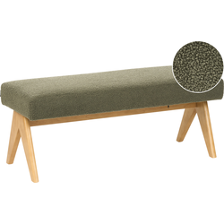 Beliani TAMRE - Bedbank-Groen-Bouclé