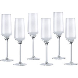 Champagneglas / glazen 6x stuks 22 centiliter - Champagneglazen