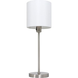 Mexlite - tafellamp - Noor - staal - metaal stof - Ø 20cm - E27 - 1563ST