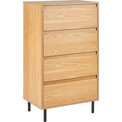 Beliani NIKEA - Commode-Lichte houtkleur-Vezelplaat, MDF