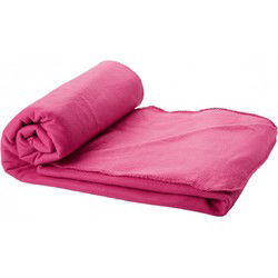 Fleece deken of plaid - bank/bed - roze - 150 x 120 cm - Plaids