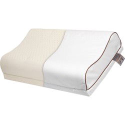 Impala Latex aanpasbaar Contour- 100% Natuurlijk - Ondersteunend, gevromd Orthopedisch kussen - Medium Stevig kussen 40x60 volledig in hoogte én hardheid instelbaar