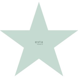 ESTAhome fotobehang grote ster mintgroen - 1,86 x 2,79 m - 158841