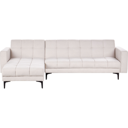 ALNES - Hoekbank - Gebroken wit - Rechtszijdig - Polyester