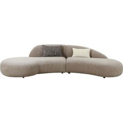 Bank Bruin - Stof - 90x318x72cm - Bank Venice