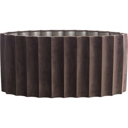 Light&living Kap ovaal recht smal 58-24-27 cm DISLI velvet donker bruin