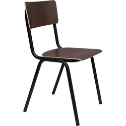 ZUIVER Chair Back To School Matte Brown